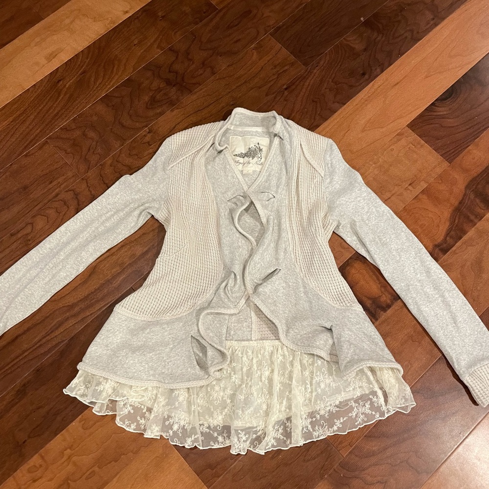 Anthropologie Angel of the North knit jacket
